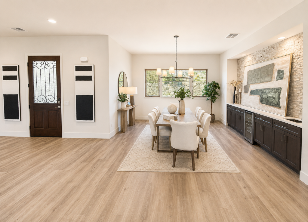 168 entry and dining rm